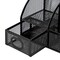 Amazon Basics Mesh Pen Holder and Organizer, Black, ‎9.1" x 5.9" x 5.5''